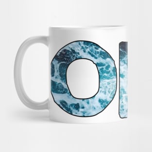 OBX- outerbanks ocean typography Mug